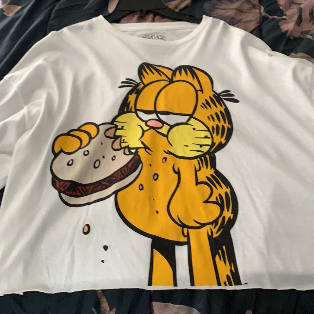 Garfield the Cat vintage Crop Top NWOT